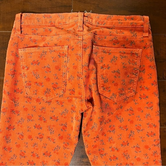 ANTHROPOLOGIE Current/Elliott The Ankle Skinny Poppy Ditsy Blossom Size 25 - Picture 7 of 11